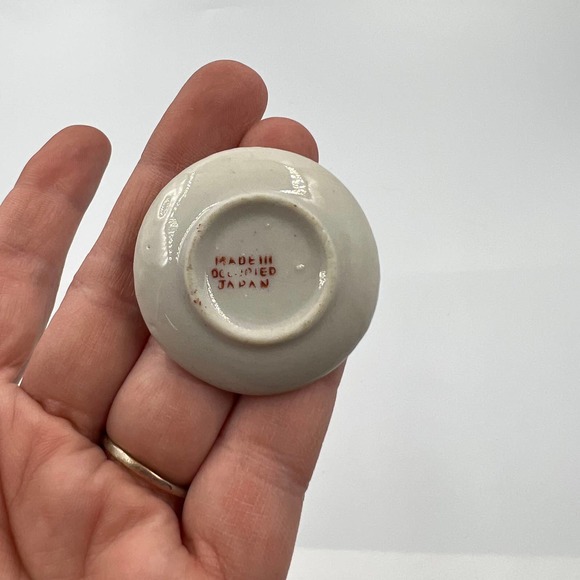 Vintage Miniature Tea Set Pitcher Sugar Cup Saucer Made In Occupies Japan - Picture 7 of 9